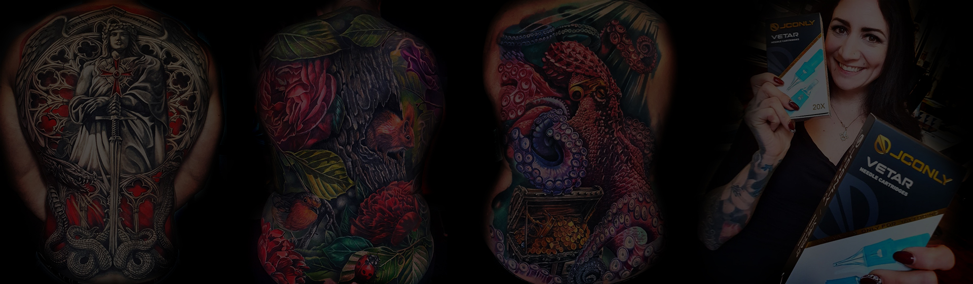 Professional tattoo artists <br>around the globe are working with JCONLY Tattoo brand