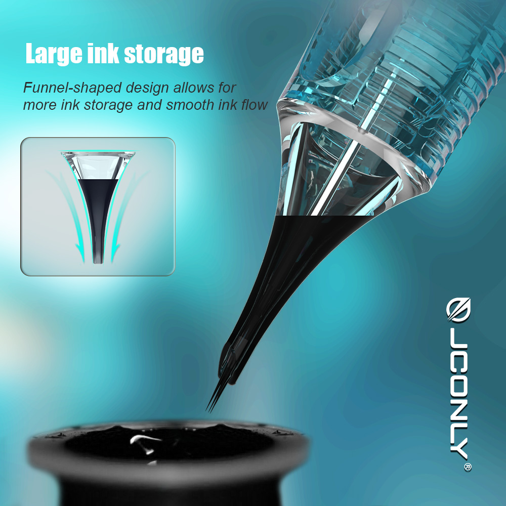 Large ink storage and smooth ink flow VETAR cartridge detail