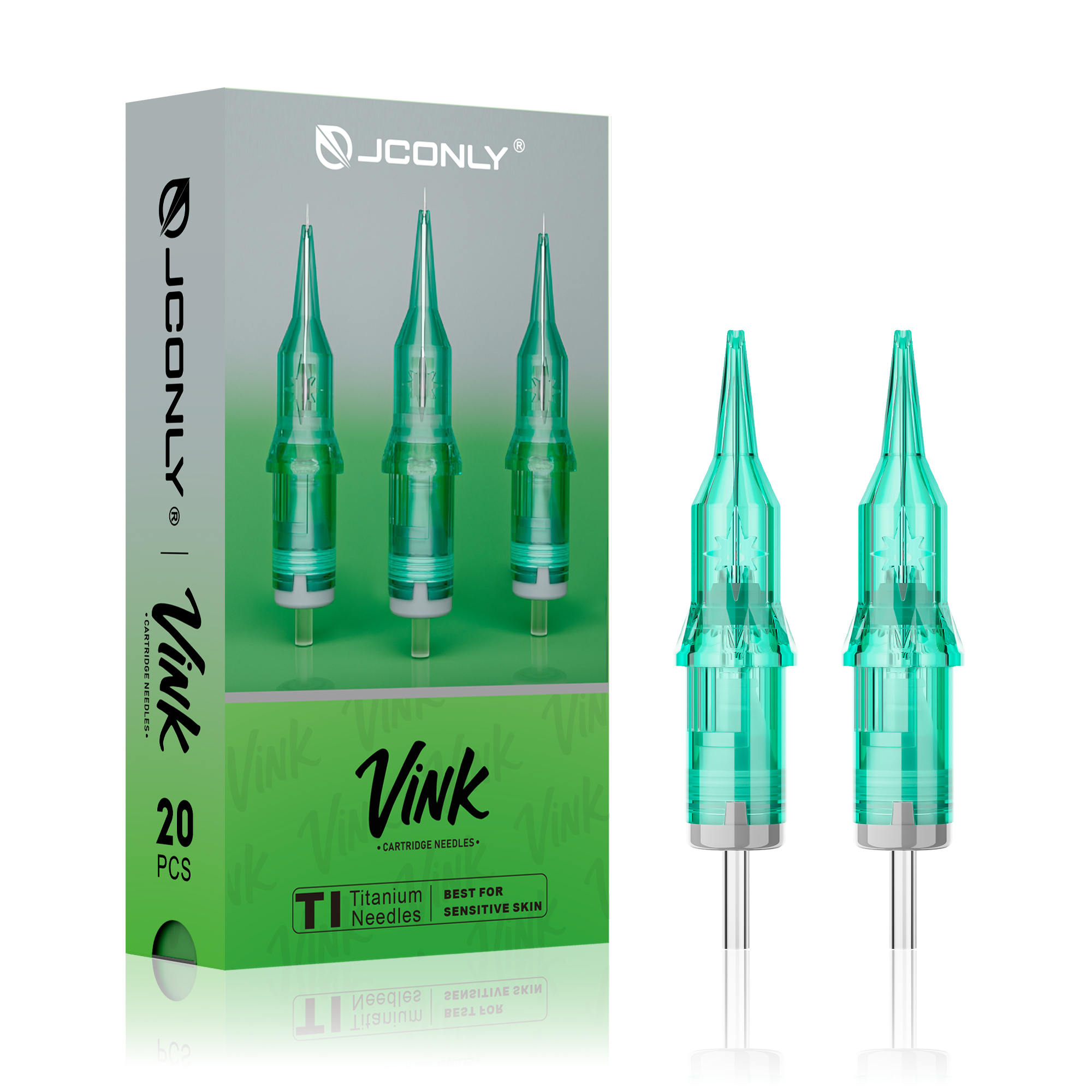 JCONLY VINK Titanium Alloy cartridge needle box and cartridges