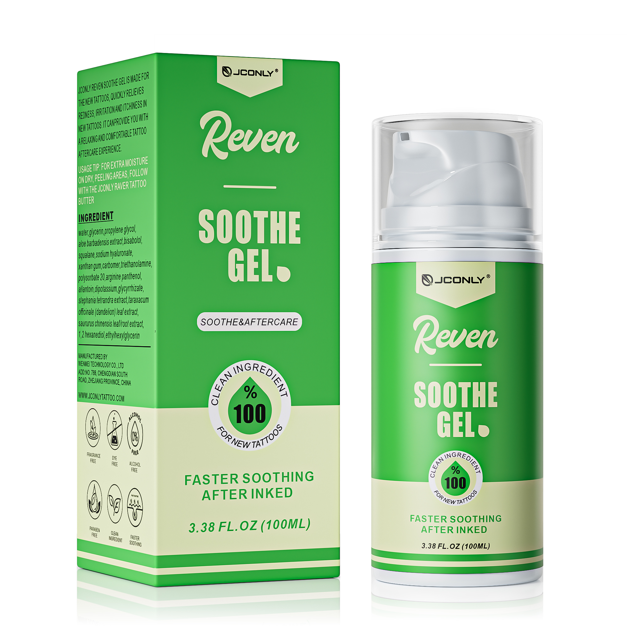 REVEN Soothe Gel product and package
