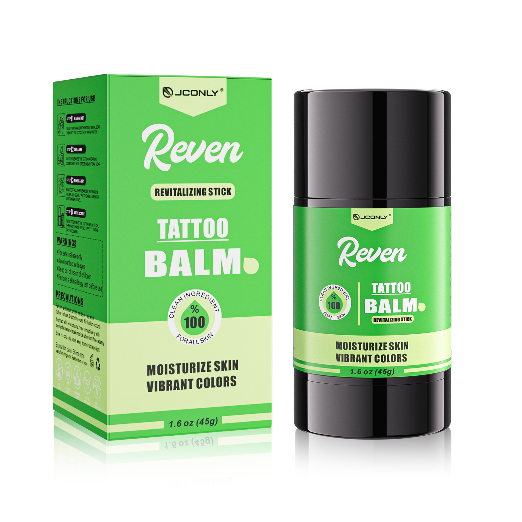 Reven Tattoo Balm product and box