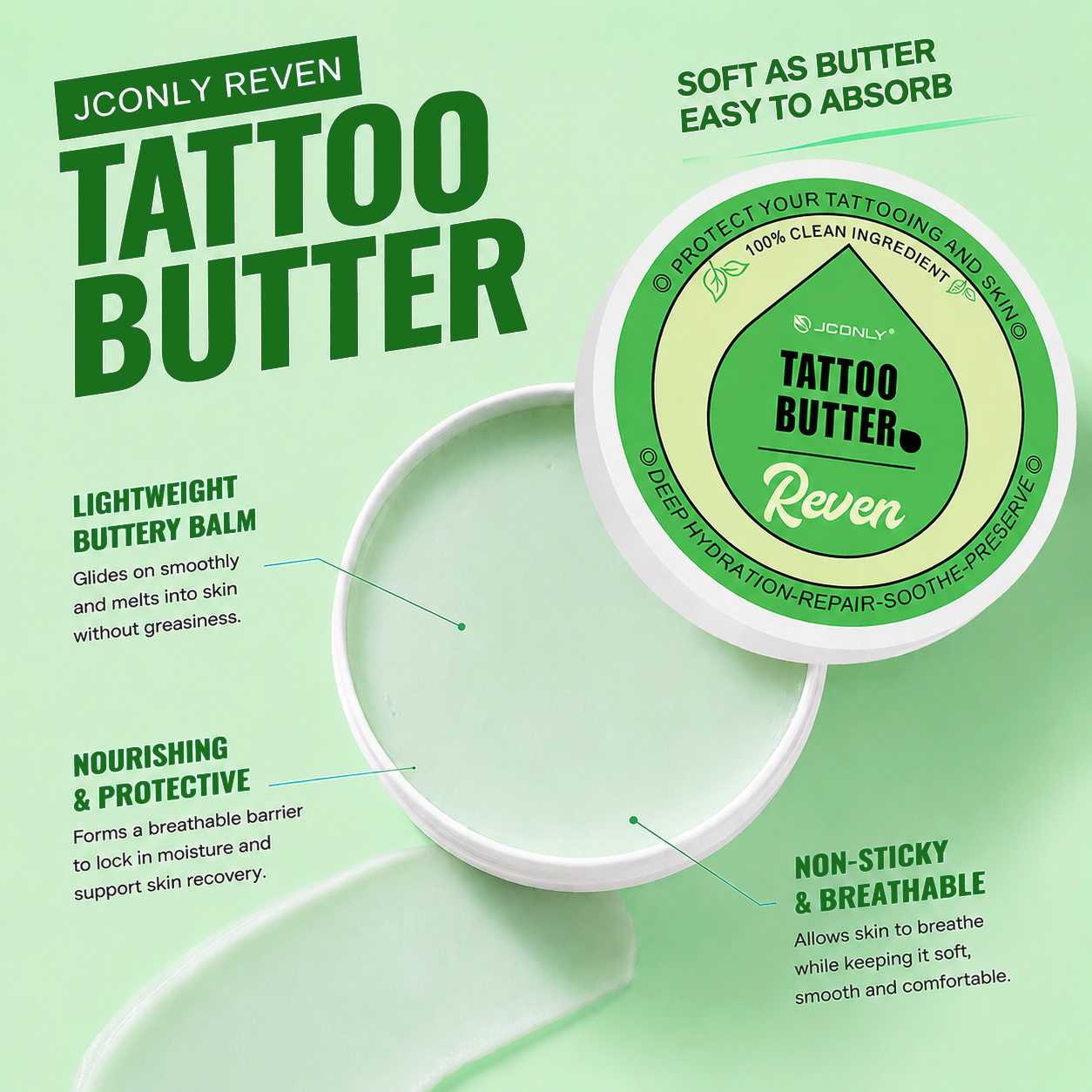 JCONLY REVEN Tattoo Butter benefits